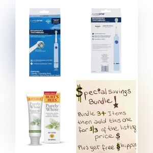 Burt’s Bees Toothpaste Purely White Fluoride Free & Toothbrush